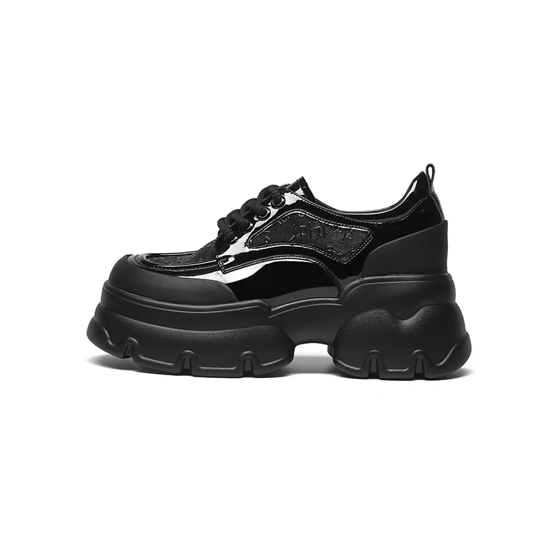 DAPHNE PU Classic Platform Sneakers 5cm