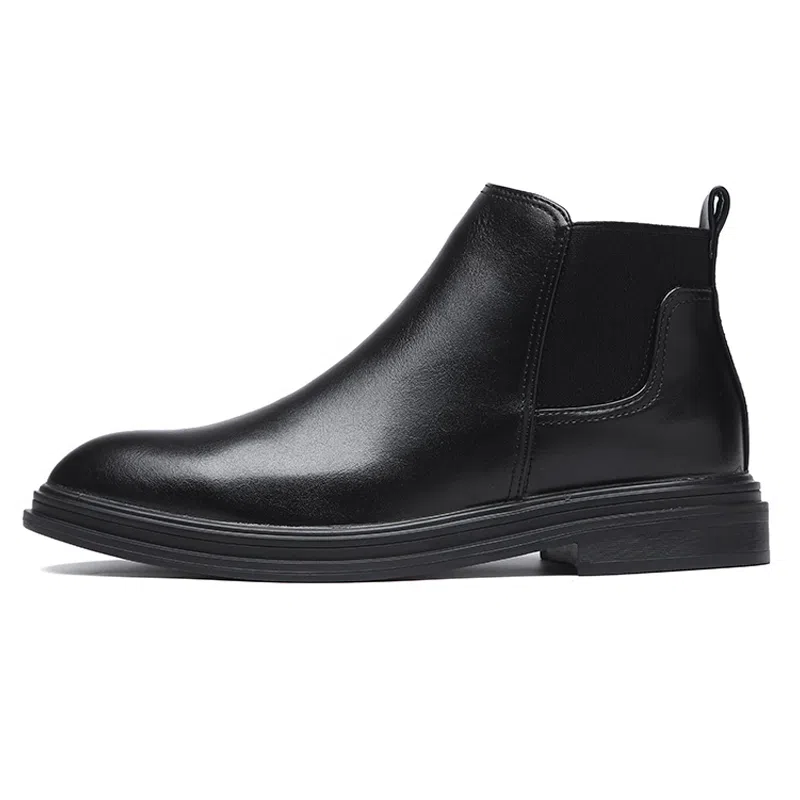 威世米邦 超纤皮 潮流简约英伦套脚商务休闲日常百搭 短筒 切尔西靴 男款