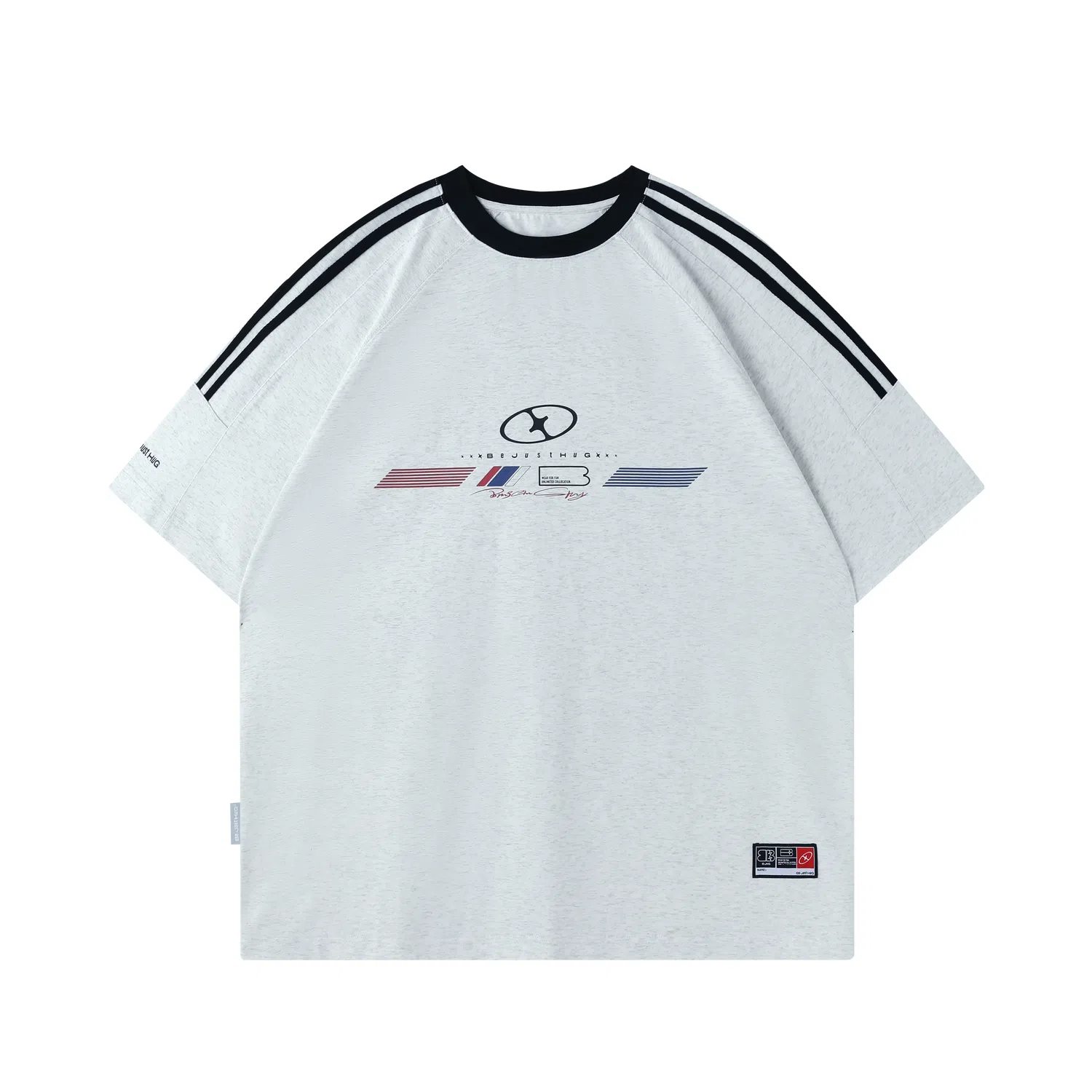 BJHG Retro Striped Raglan Tee