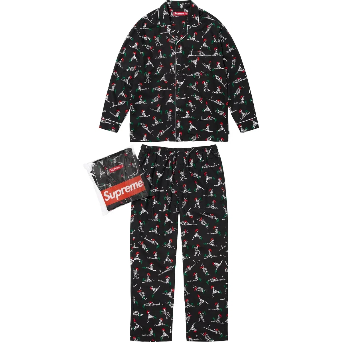 Supreme x Hanes FW25 Holiday Pajama Set