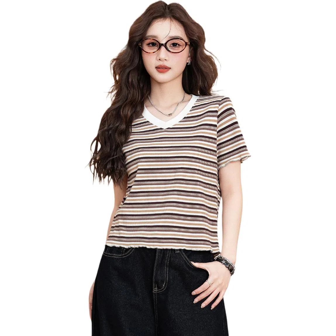 Baleno V-Neck Striped Tee