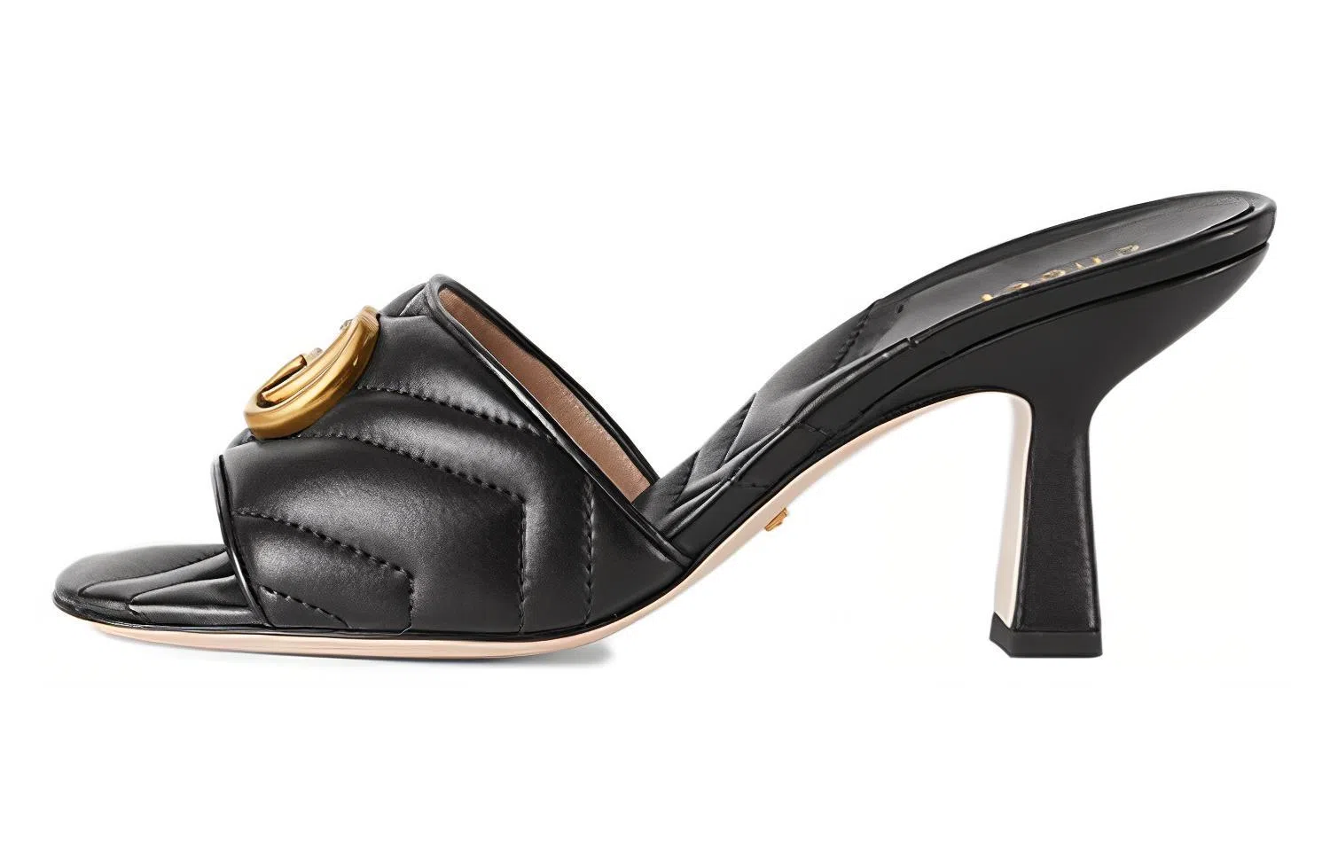 Gucci Double G Black Slides