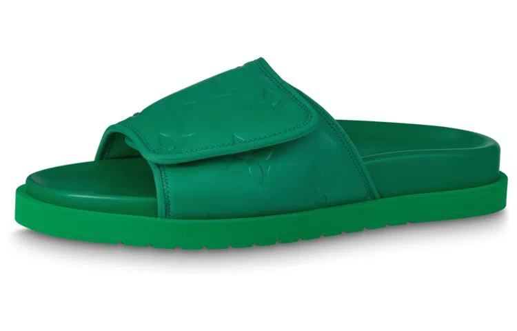 LOUIS VUITTON Miami Slides Green