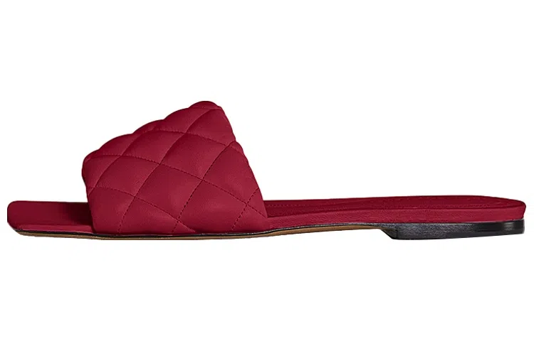 Bottega Veneta Slip-On Flat Sandals Red