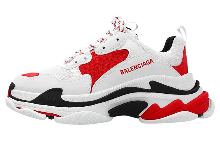 Balenciaga Triple S White Red