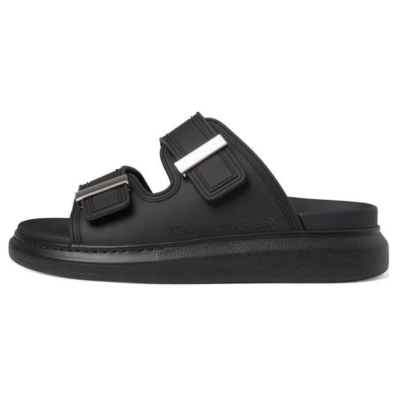 Alexander McQueen Hybrid Slides Black