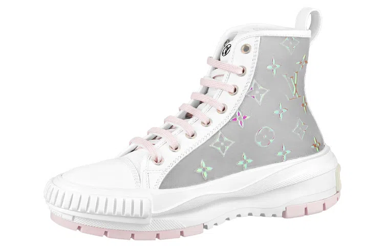 Louis Vuitton Squad White Grey Pink