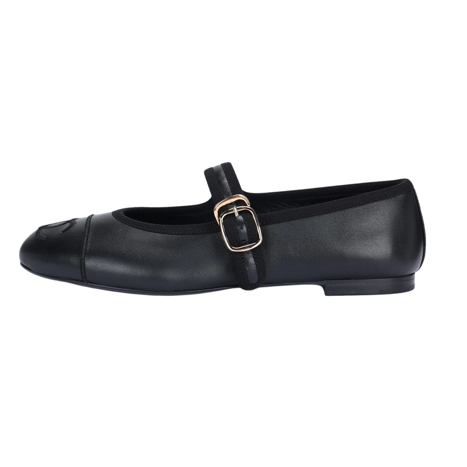 CHANEL 24S Mary Jane Flat Black
