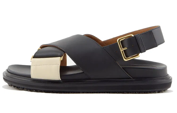 MARNI Fussbett Black White