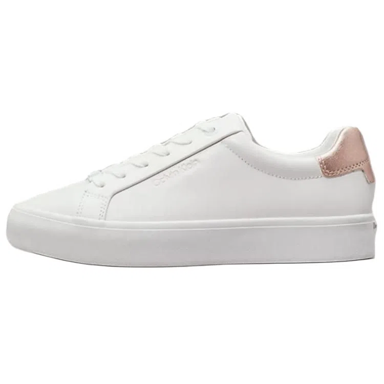 Calvin Klein Leather Low Top Sneakers White