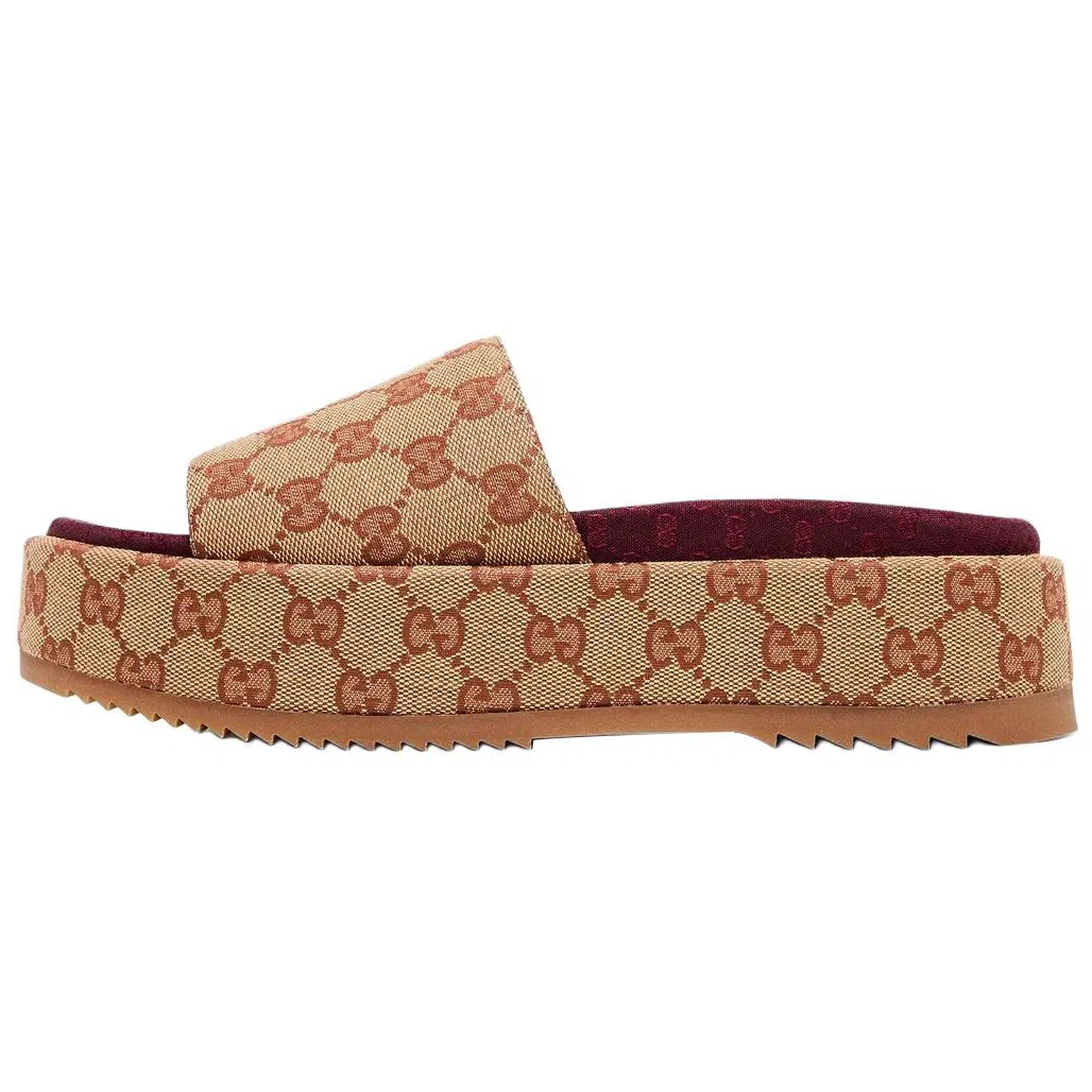 Gucci Slides Brick Red