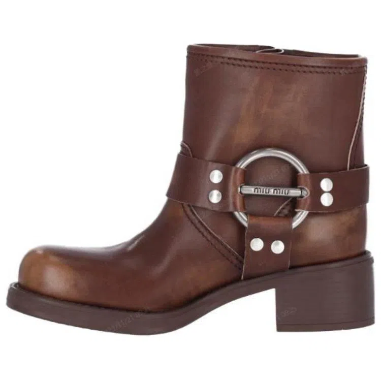Miu Miu Brown Ankle Boots