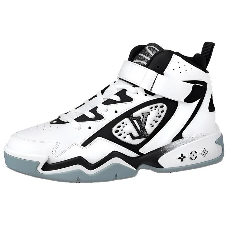 LOUIS VUITTON Trainer 2 White Black Floral