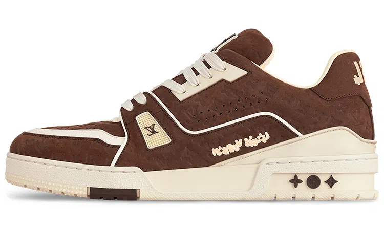 Tyler x Louis Vuitton Trainer Low Red Brown