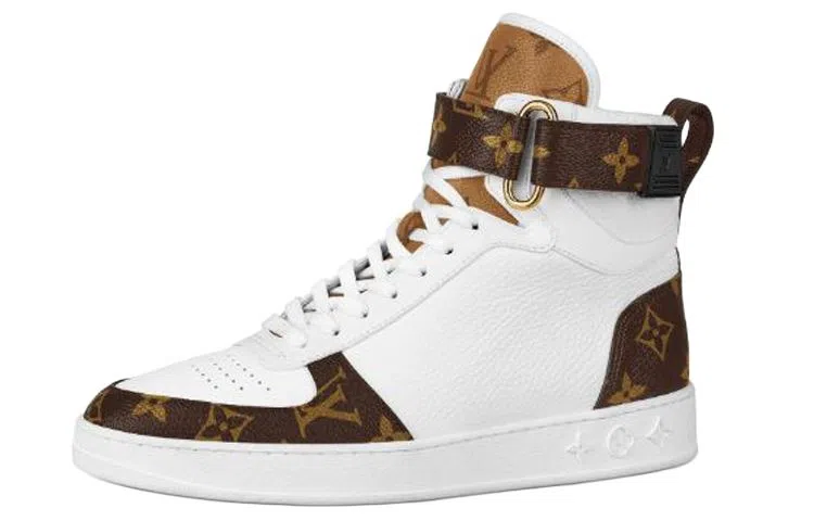 Louis Vuitton Boombox High-Top Sneakers White
