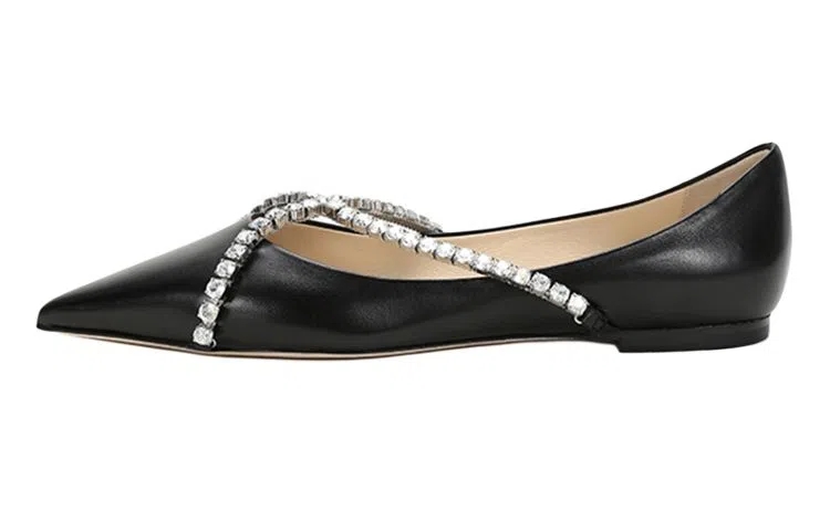 Jimmy Choo Genevi Flat Black