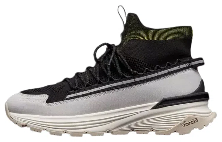 Moncler High-Top Sneakers Black Grey