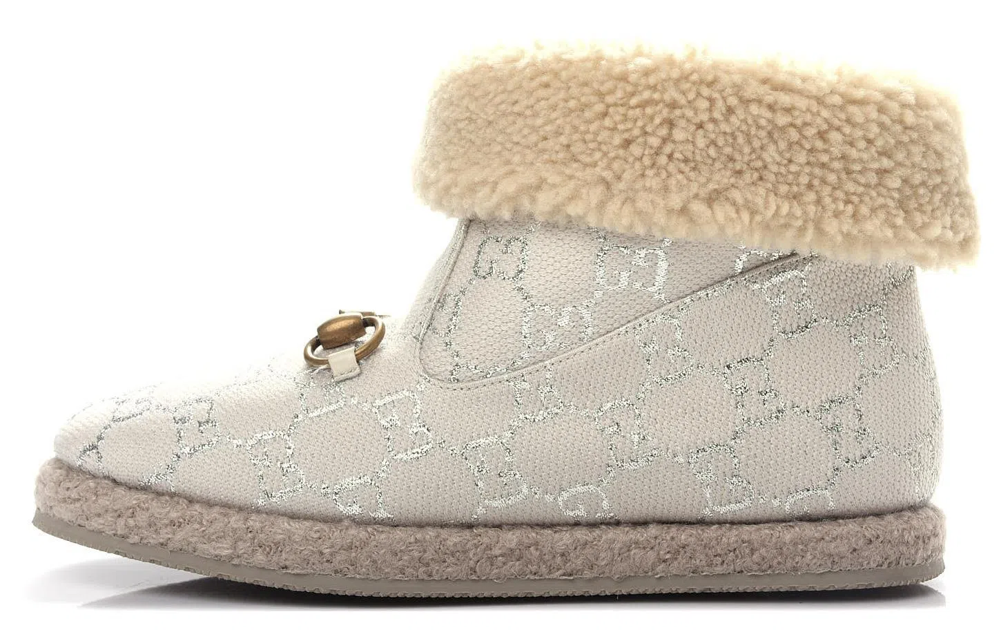 GUCCI Simple Casual Boots Ivory White