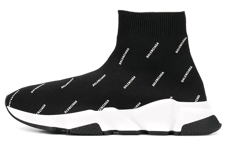 Balenciaga High-Top Running Shoes Black
