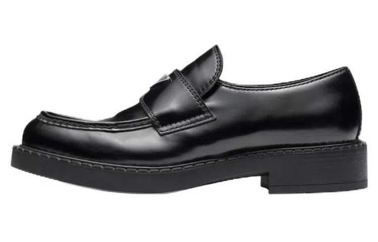 Prada Monolith Black Loafers