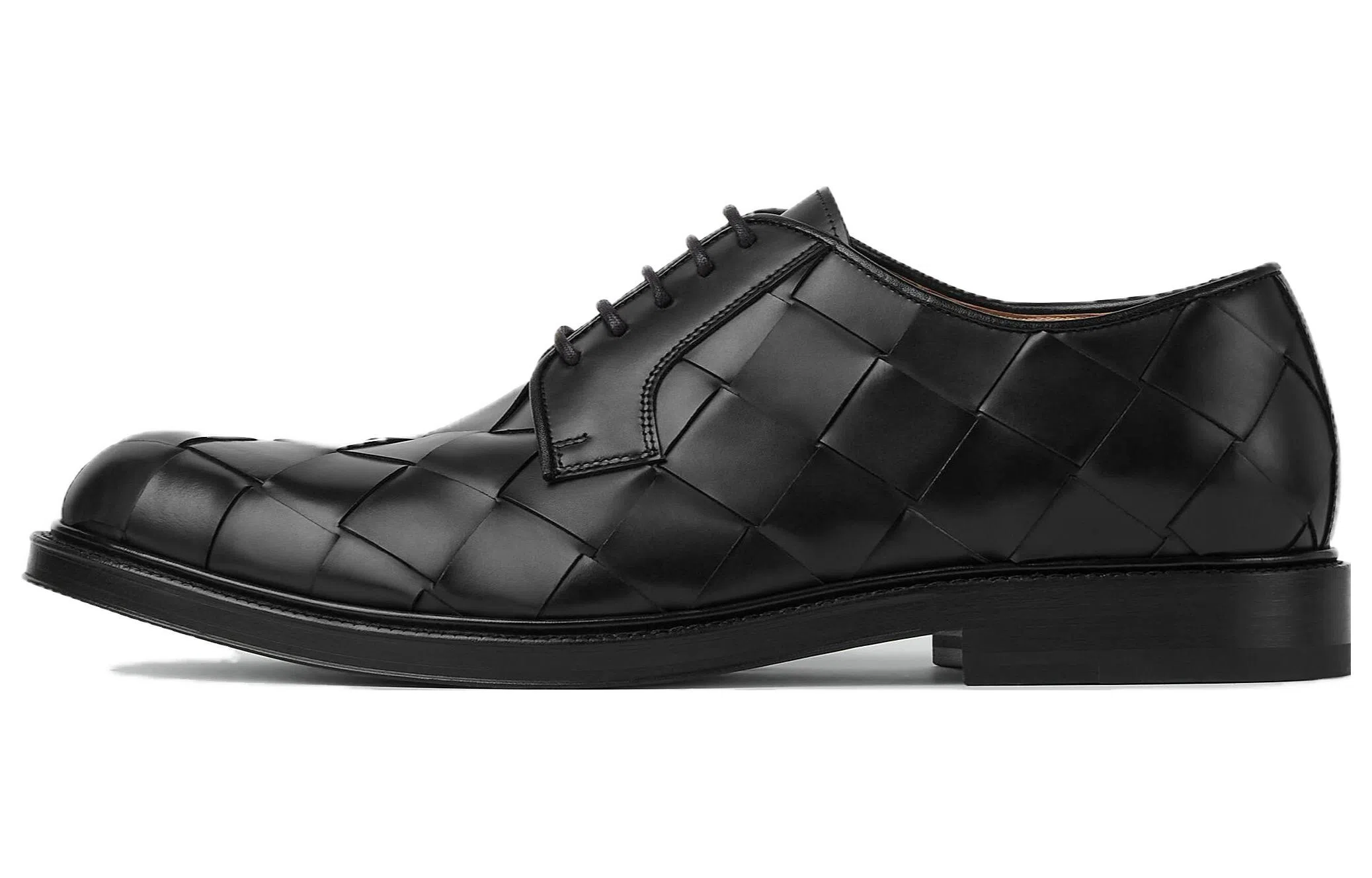 Bottega Veneta Tie Leather Oxford Black