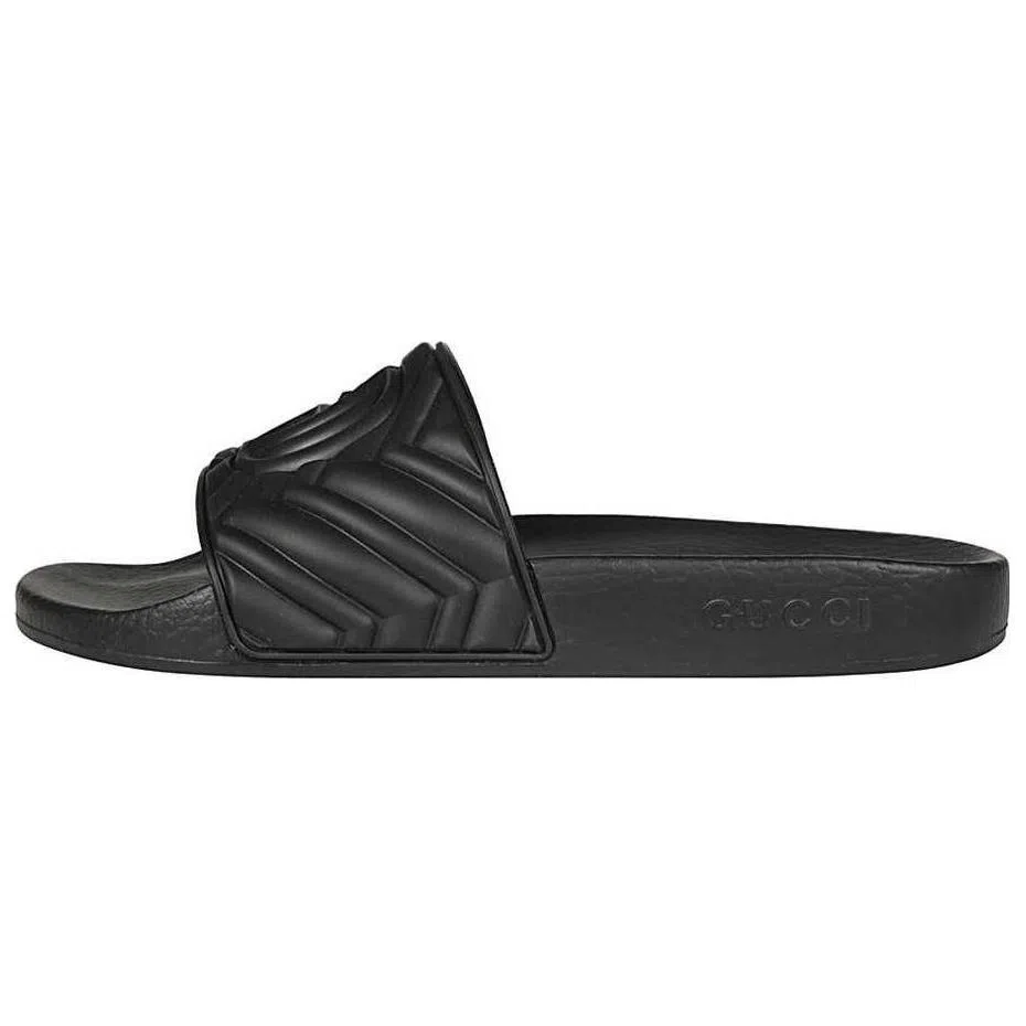 Gucci Rubber Platform Slide Black