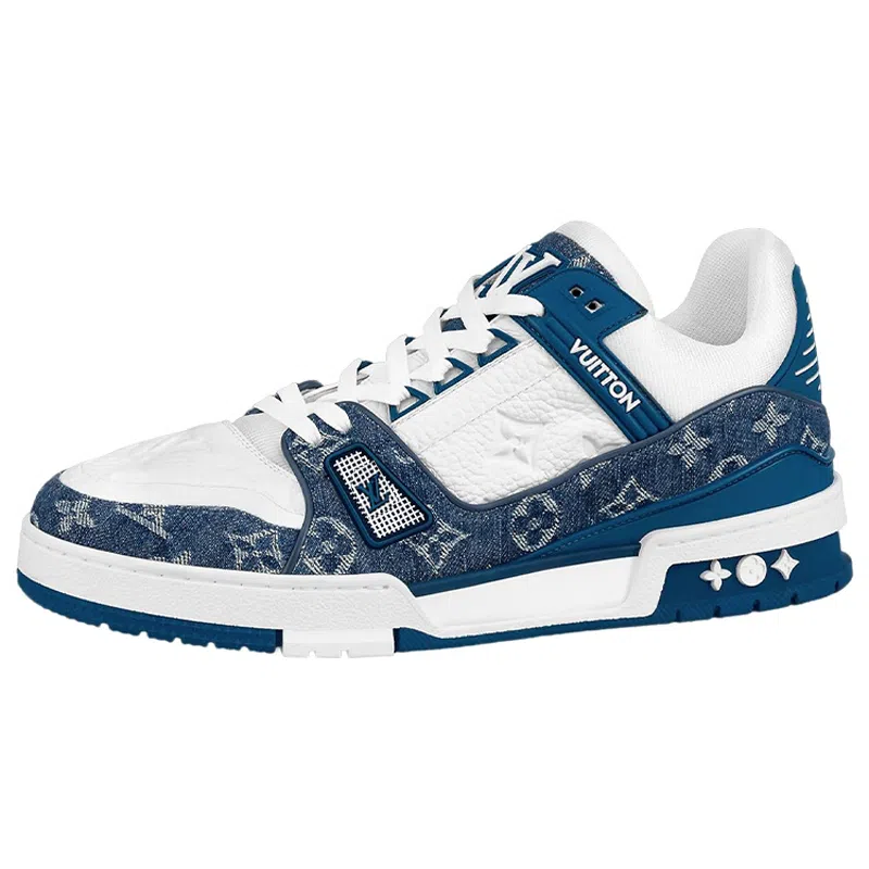 LOUIS VUITTON Trainer Blue White