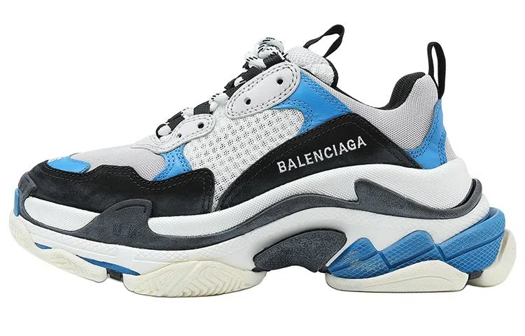 Balenciaga Triple S White Blue