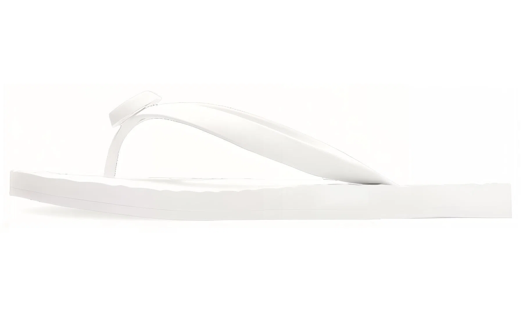 Gucci V-Toe Rubber Sandals White