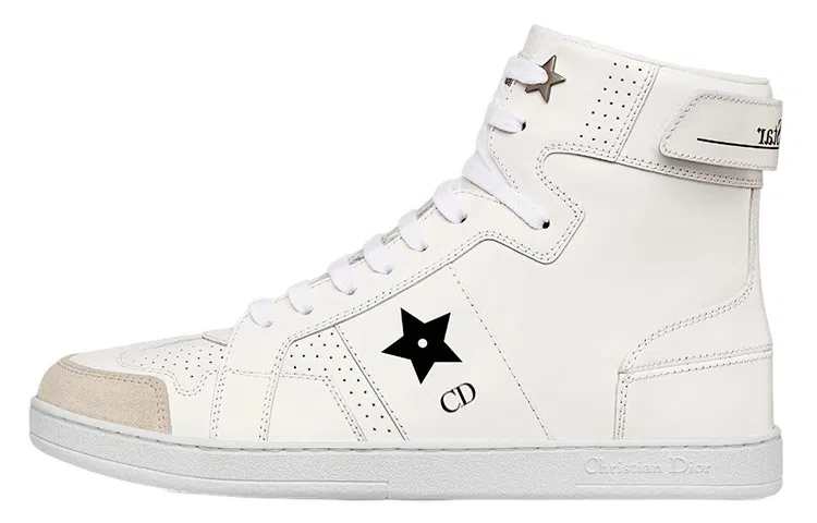Dior Star Leather High-Top White