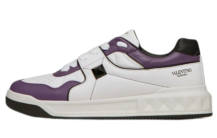 Valentino One Stud White Purple