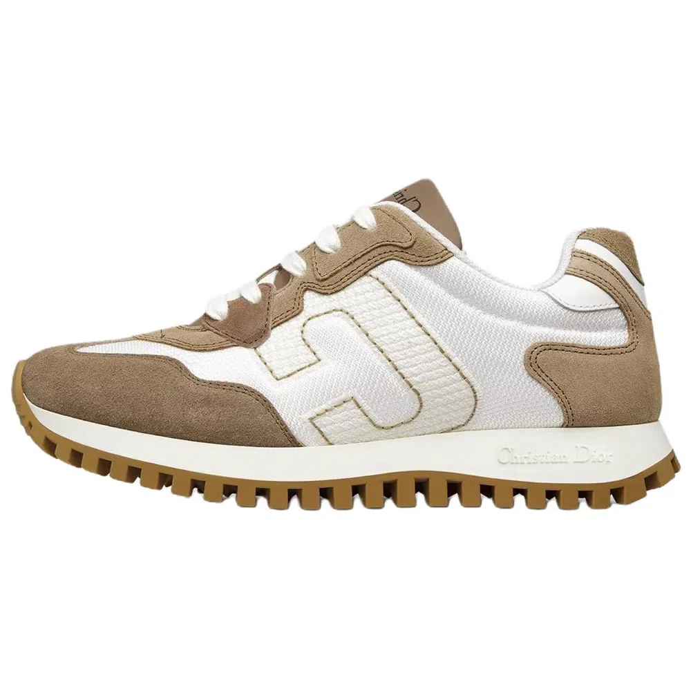 DIOR C'est Dior Leather Low Sneakers Brown