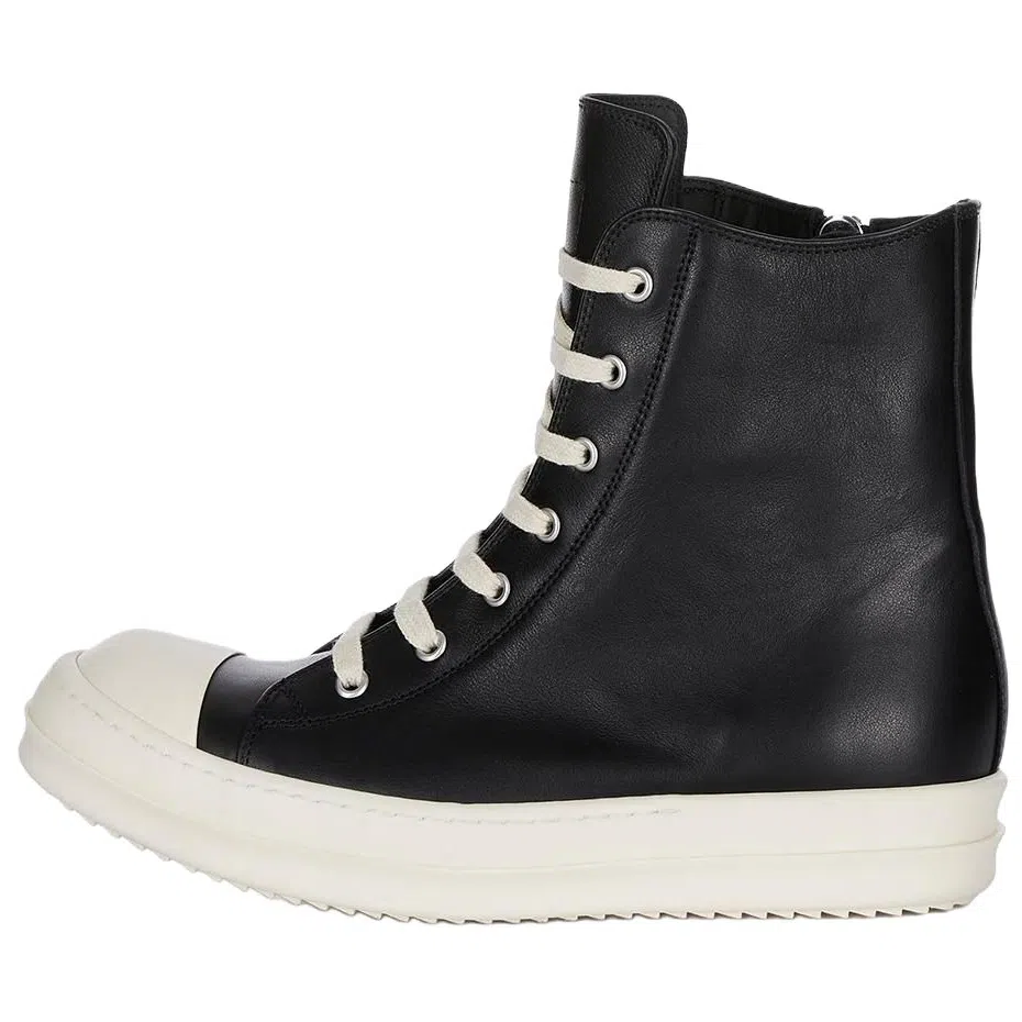 Rick Owens High Top Sneakers Black