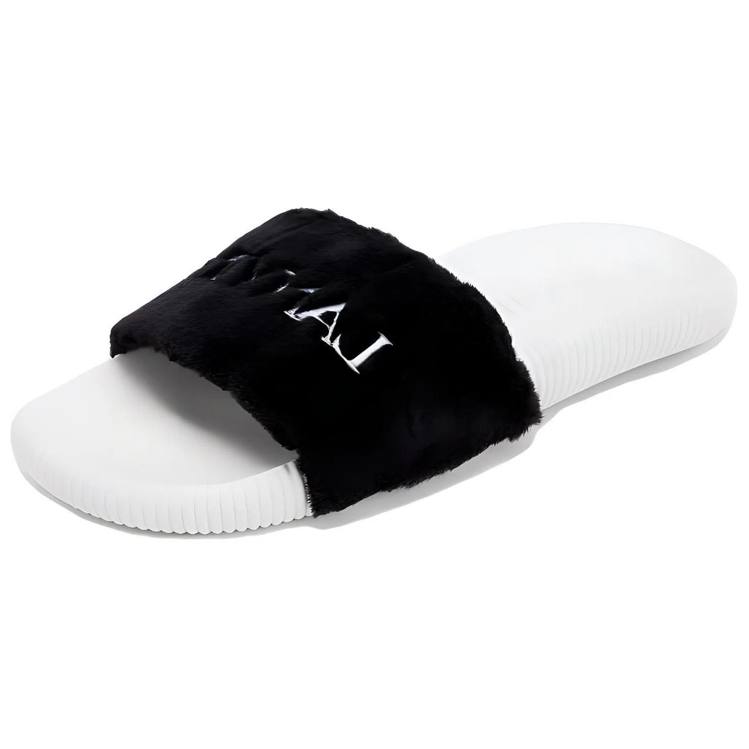 Lanvin Panda Series Slides Black White