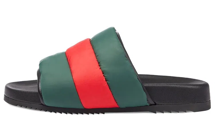 Gucci Slide Black Green Red