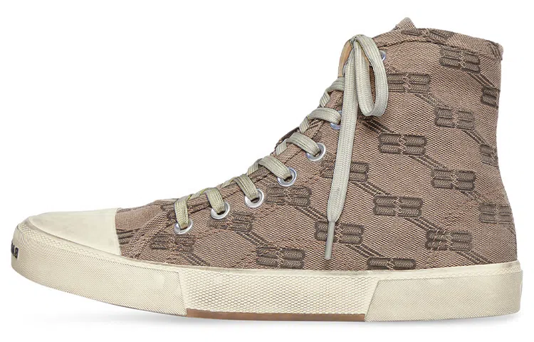 Balenciaga Paris High-Top Brown