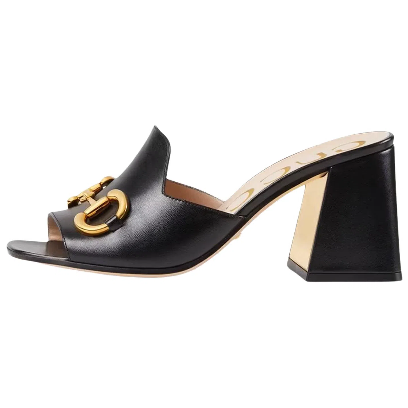 Gucci Horsebit High Heel Sandals Black