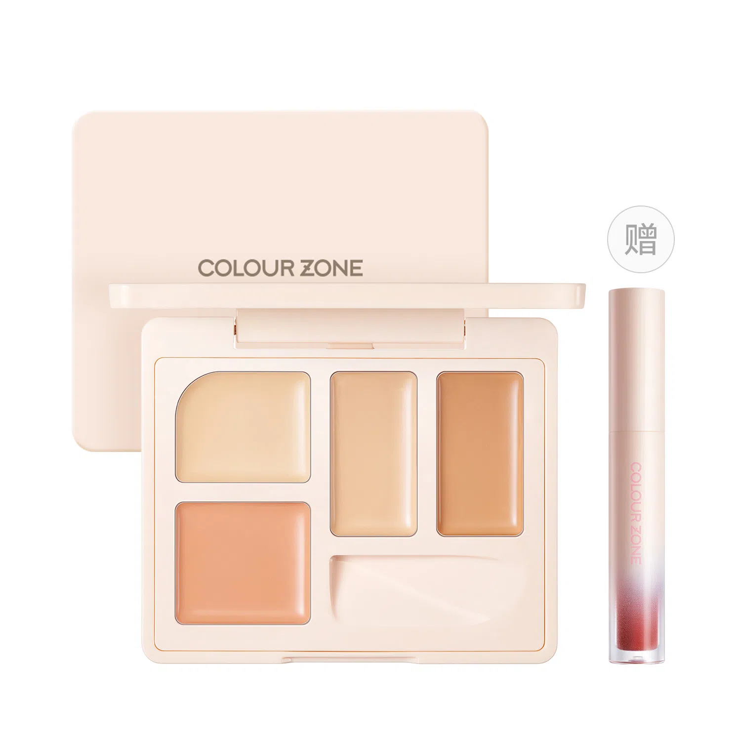 色彩地带 四色遮瑕盘 修饰肤色遮瑕脸部黑眼圈斑点痘痘精准隐瑕疵