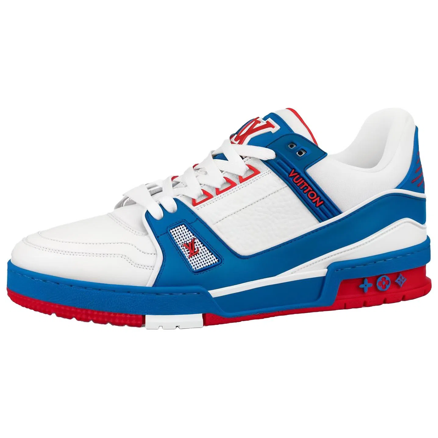 Louis Vuitton Trainer White Blue