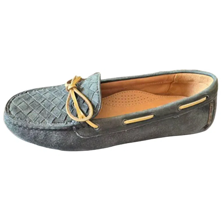 Bottega Veneta Suede Loafers Green