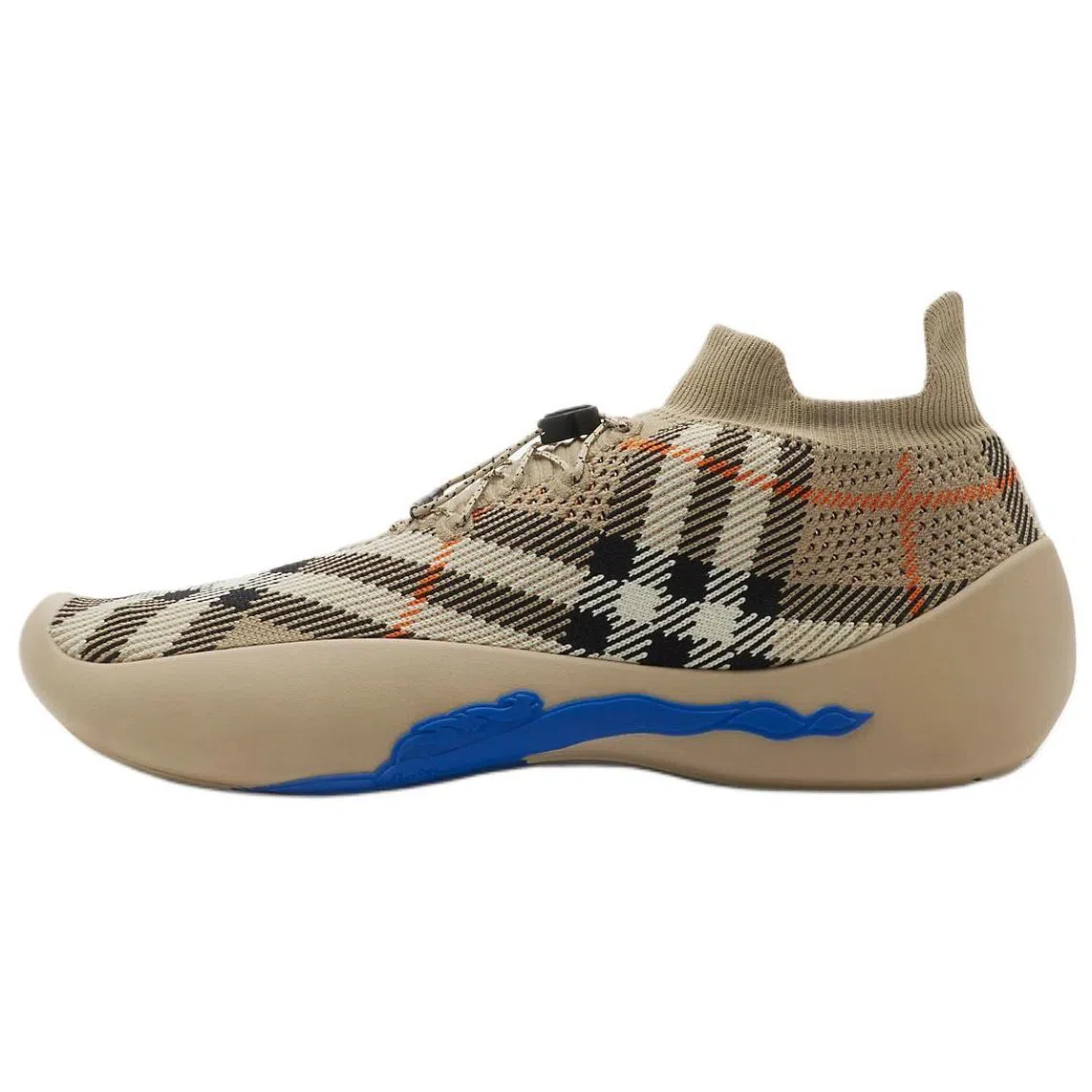 Burberry Round Toe Low Top Sneakers Brown
