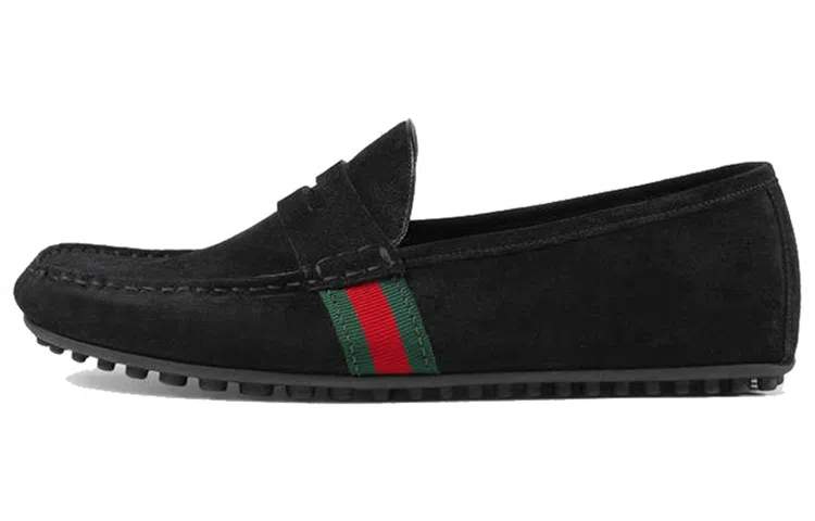 Gucci Suede Fashion Sneakers Black