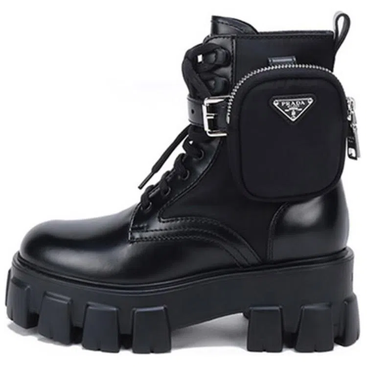 Prada Monolith Black Boots