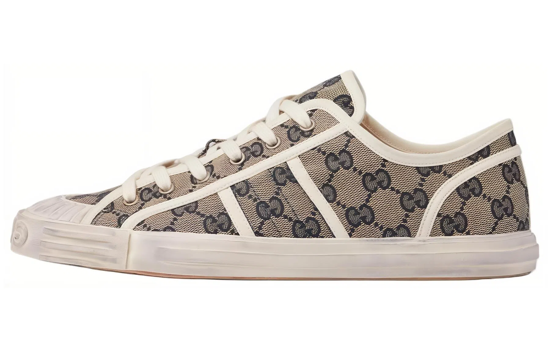 Gucci Canvas Low-Top Beige Blue