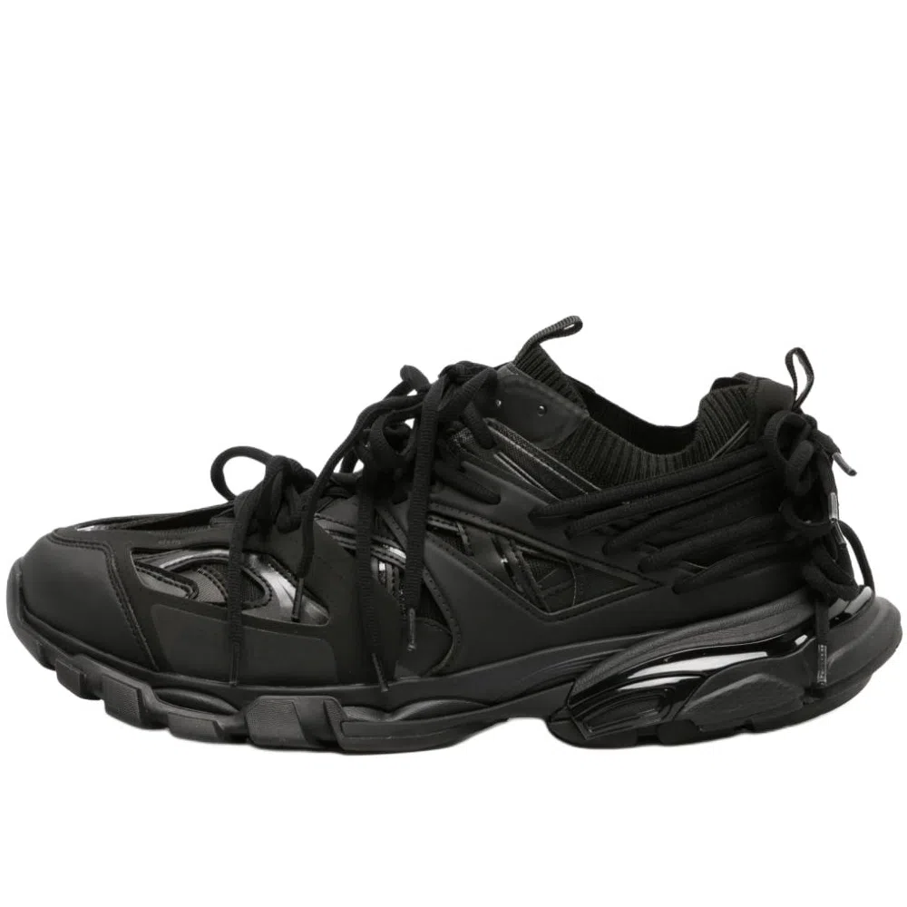 Balenciaga Low Top Lace-Up Sneakers Black
