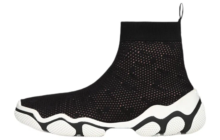 RED VALENTINO High-Top Sneakers Black