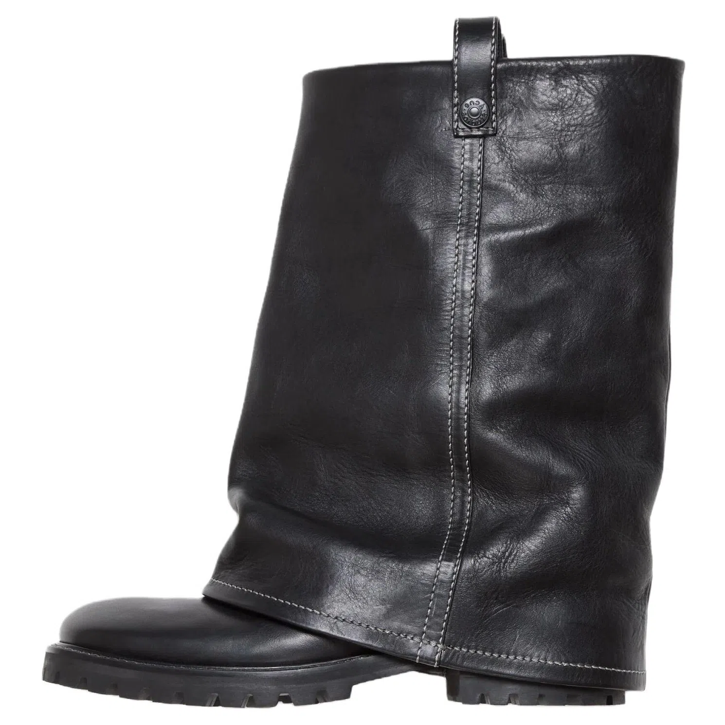 Acne Studios Folded Sleeve Ankle Boots Black