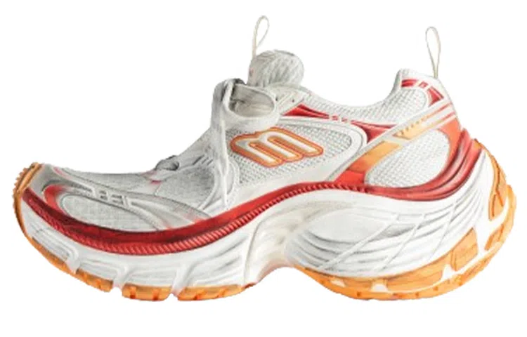 Balenciaga 10XL White Red Orange