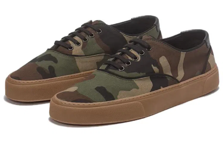 Saint Laurent Camo Low Sneakers