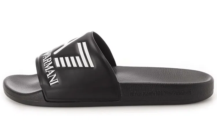 Emporio Armani EA7 Black Slides